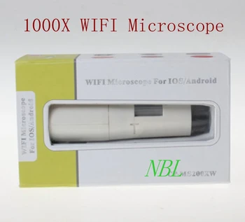 HOT!!! 8*LED 25x-1000x wifi Magnifier 1000X Magnifying Lens WIFI Digital Microscope For IOS/Android With Retail Box ping