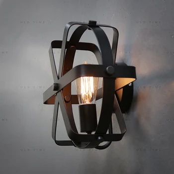 Edison Loft Industrial Style Vintage Wrought Iron Wall Lamp Restaurant Bar Counter Clothing Store Wall Lamp Coffee Shop