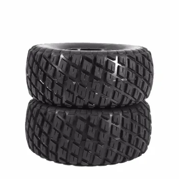 New 4Pcs Black Rubber Tires & Wheel Rims For 1:10 HPI Short Course Off Road Car Diameter 110mm RC Car Spare Part D3