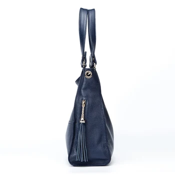 Most Popular Tassel Fashion Designer Genuine Leather Women Messenger Bag Luxury Ladies Tote Shoulder Handbag Bolsas Bolsos Mujer