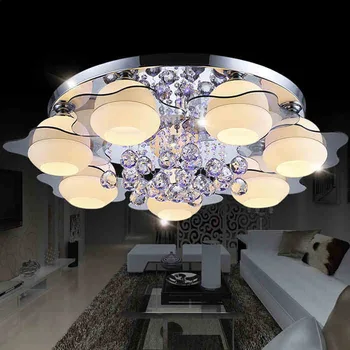 New design crystal led ceiling light modern led kitchen lamp for living room bedroom lights Lustre for Home Decor lighting