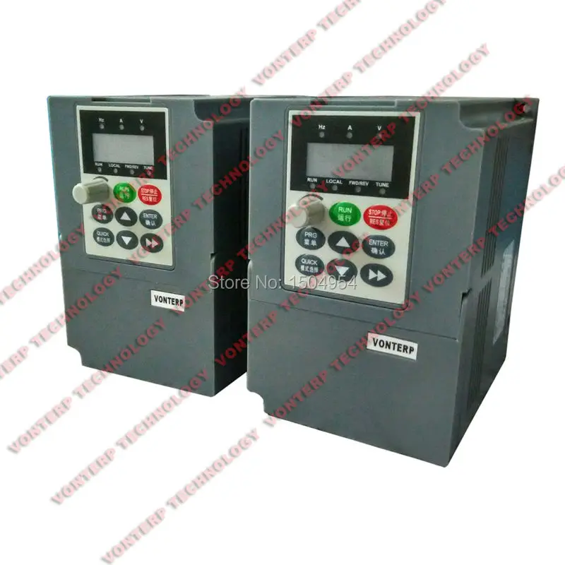 Single phase 220V input and 3 phase 220V output 0.75kW AC drives/frequency inverter