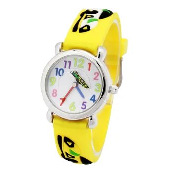 Sport Watch 3D Movement Racing Waterproof Analog Silicone Strap Fashion boy Wristwatch
