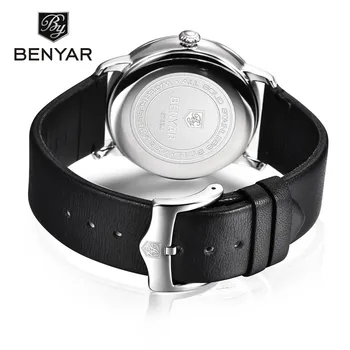 New Casual Quartz Men's Watches Waterproof with Calendar Fashion Brand Leather Watch Men Stainless Steel Case Clock montre homme
