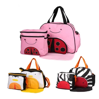 6 Style Cartoon Multifunctional Maternal Changing Diaper Bag Nappy Handbags Baby Stroller Bag