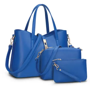 2017 New Three-piece Suit Bag Lady Leather Handbag Fashion Brand Women Handbag Tote Bags Wholesale