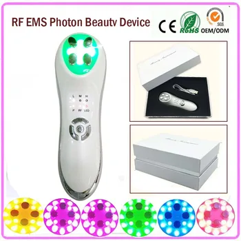 Mini RF Electroporation Mesotherapy RF Radio Frequency EMS Led Photon Skin Rejuvenation Acne Treatment Beauty Device Home Use