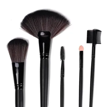 Professional Makeup Brushes Set 32pcs PU Leather Bag Make up Tools Nature Hair Eyeshadow Cosmetic Kit Foundation Brush Black