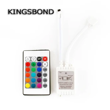 RGB LED Strip 5050 color changing fleixble strips kit + 24 Keys IR remote controller + 12V 5A adapter