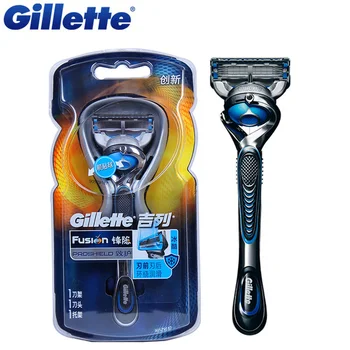 Original Gillette Fusion Proshield Flexball Shaver Shaving Razor Blades With Cool Factor 1 Handle + 1 Blade For Men