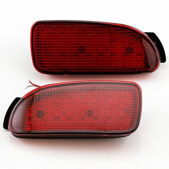 2pcs Car LED Rear Bumper Reflector Red Parking Warning Stop Brake Lights Tail Fog Lamp DRL For Toyota Estima 30 40 Series