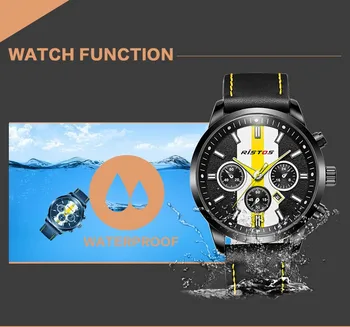 Fashion Unique Men Watch Classic Black White Track Waterproof Creative Man Quartz Wristwatch Retro Antique Male Sport Clock