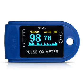 New Health Check portable finger tip of the finger pulse oximeter Display pulse pulse rate alarm Meter Monitor