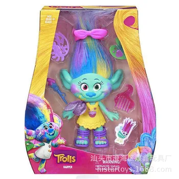25cm Children Trolls New Movie Trolls Poppy Branch Toys Doll Action Figures Toy With Accessories Toys For Children Gift