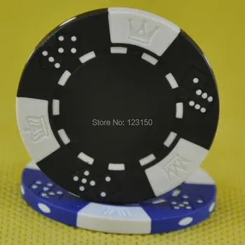 PK-5002 1000pcs chips with case, Clay 14g Poker Chips insert metal, five colors