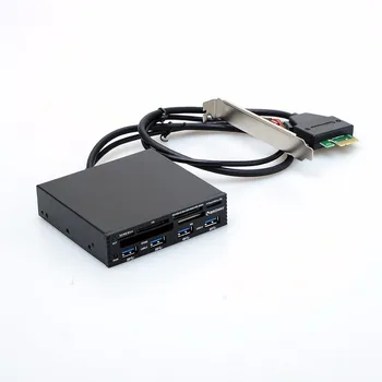 3.5 In Internal PCI-E PCI Express USB 3.0 HUB Card Reader SD SDHC MMS XD M2 CF Memory Card Readers & Adapters