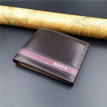 Leather men's Wallets purse leather short leather wallets , men wallet,
