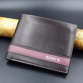 Leather men's Wallets purse leather short leather wallets , men wallet,