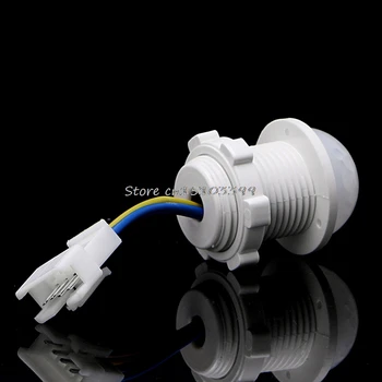 2 x 25mm LED PIR Detector Infrared Motion Sensor Switch w/Time Delay Adjustable #S018Y#