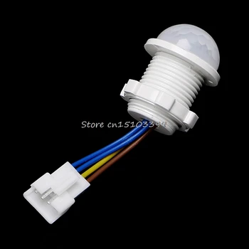 2 x 25mm LED PIR Detector Infrared Motion Sensor Switch w/Time Delay Adjustable #S018Y#