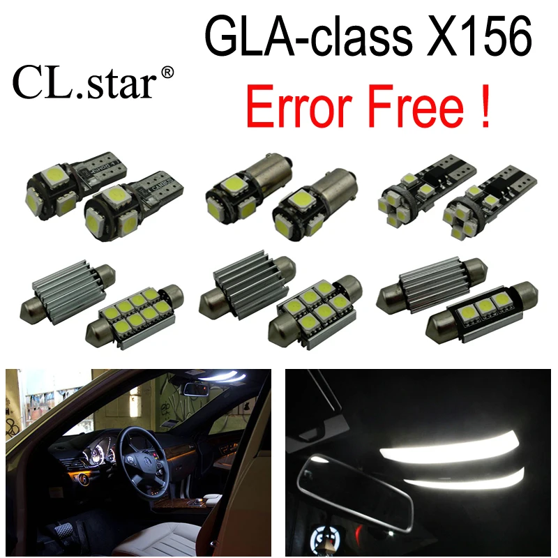 15pc X Canbus LED interior dome light lamp Kit package For Mercedes Benz GLA class X156 GLA200 GLA250 GLA45 AMG (2013+)