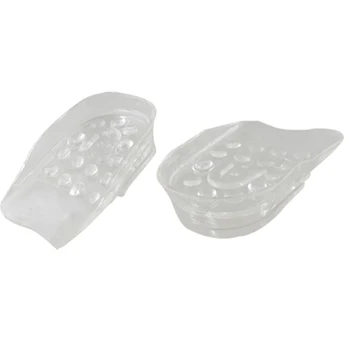 1 Pair Silicone Gel Height Increase Heel Lift Shoe Pads Insoles Clear