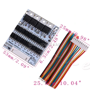 10S 36V Li-ion Lithium Cell 40A 18650 Battery Protection BMS PCB Board Balance #R179T#Drop Shipping