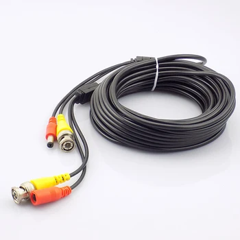 10m CCTV Cable DC Power Connector Male BNC Connector + Power Supply Adapter for CCTV Camera Coaxial Cable CCTV Camera DVR NVR