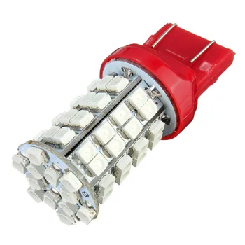 Red DC12V 7443 7440 T20 60 LED 3528 SMD Red Car Auto Tail Stop Brake Signal Light Lamp Bulb Brand New
