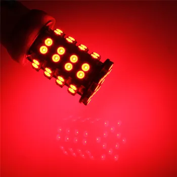 Red DC12V 7443 7440 T20 60 LED 3528 SMD Red Car Auto Tail Stop Brake Signal Light Lamp Bulb Brand New