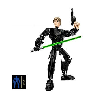 Star Wars Luke Skywalker Darth Vader General Grievous Yoda Obi-Wan Starwars BB8 Figures Building Blocks Compatible Lepin