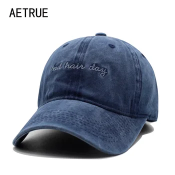 AETRUE Fashion Women Baseball Cap Men Casquette Snapback Caps Hats For Men Brand Bone Vintage Bad Hair Day Adjustable Caps New
