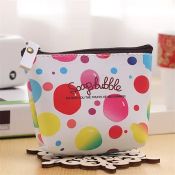 Coin Purses For Child Bulk 12pcs/lot Small Money Coin Bag Bubble Shaped Women Girl Change Purse Key Holder Wallet Monedero Mujer