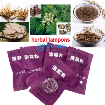 15 pcs /lot Herbal tampons products female vaginal repair vaginal clean point tampon beautiful life swabs herbal medicine tampon