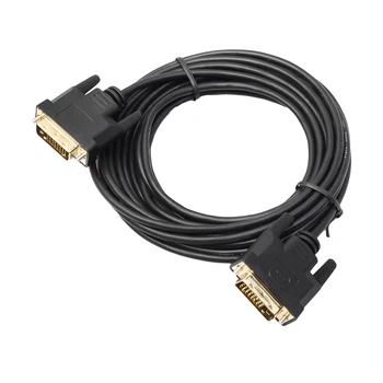 1M 1.8M 3M 5M Digital Monitor DVI D to DVI-D Gold Male 24+1 Pin Dual Link TV Cable For TFT Monitor FW1S
