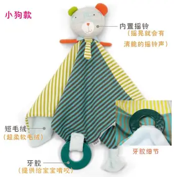 Infant Reassure Towel blankie development educational baby appease towel dog plush placate toy