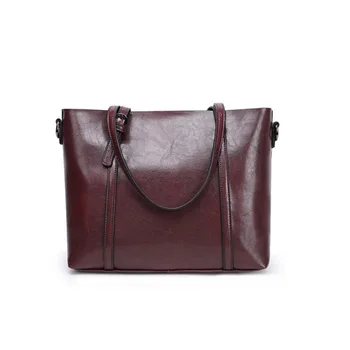 2016 Fashion Women Bag Ladies Brand Leather Handbags Casual Tote Bag Big Shoulder Bags For Woman