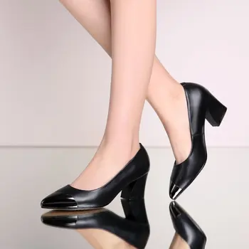 Glitter high heels plus size ladies office shoes white black pointed toe sexy high heel women fashion designer pumps C12-16