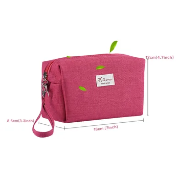 JJDXBPPDD New Matte Cloth Zipper New Women Makeup bag Cosmetics bags Case Make Up Organizer Toiletry Storage Travel Wash pouch