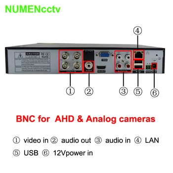 1080P AHD-H 4 Channel AHD DVR Recorder 3 in 1 Hybrid DVR 8 Channel AHD DVR 1080P AHDH For 1080P AHD Camera XMeye
