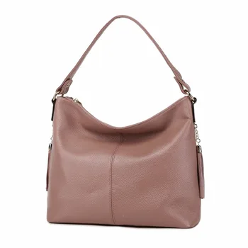 Genuine Leather Women's Shoulder Tassel Designer Bags Tote Handbags Ladies Messenger Leisure Bag Satchel Bolsos Bolsas
