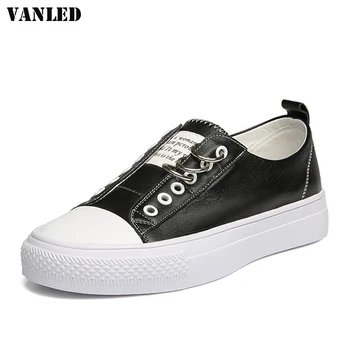 VANLED White Women Flats Round Toe Superstar Summer Shoes New Casual Sapato Feminino Breathable Flat Shoes Women loafers