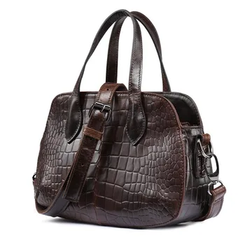 Maillusion Women Bag Genuine Leather Alligator Totes Shell Shoulder Bags Handbags Women Party Crossbody Messenger Bag Clutch