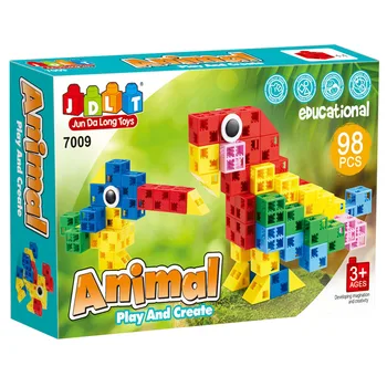 Jun Da Long Toys 7009 98pcs Animal 3D Building Blocks For developing Inmagination And Creativity