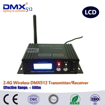 DHL/Fedex  wireless DMX512 Receiver&Transmitter with LCD display more easy to control stage light