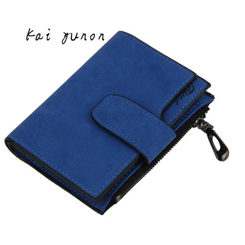 Kai Yunon Women Mini Grind Magic Bifold Leather Wallet Card Holder Wallet Purse Sep 30