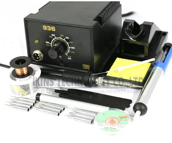 936 Soldering Station kit set Adjustable Electric soldering iron Welding repair kit SET Solder Tips+heater+Tweezers 220V OR 110v