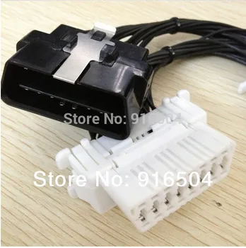 OBD 2 II Splitter Extension J 1962 Y 16 Pin auto car cable 1 TO 2 and 1 TO 3 dual Connector