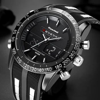 Fashion Brand Men's Sport Watch LED Quartz Army Military Watches Swim Outdoor Men Waterproof Wristwatches relogio masculino 2017