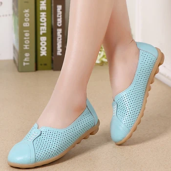 Spring single mother shoes woman designer round toe flat with women shoes genuine leather 7 kinds vintage loafers